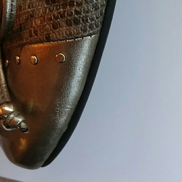 Anne Klein snake print wedge - Picture 6 of 8